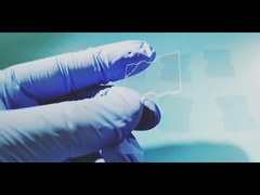 Placa de vidro de safira sintética polida de lado duplo cortada a laser