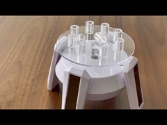 Tubo de vidro de safira polido por tamanho personalizado com ranhuras