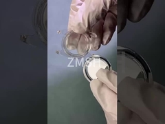 Caixa transparente de safira