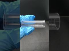 Tubos de safira de grau óptico personalizados OD 2 mm × ID1.6 mm × L 6 mm Alta resistência ambiental