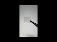 Janela óptica de safira quadrada personalizada com furo passante