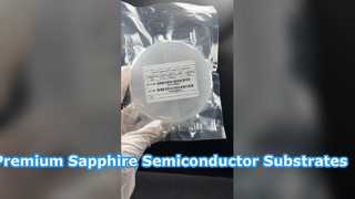 Substratos de safira SSP de plano C 4ich Tubos de safira para plasma semicondutor eq Cristal único
