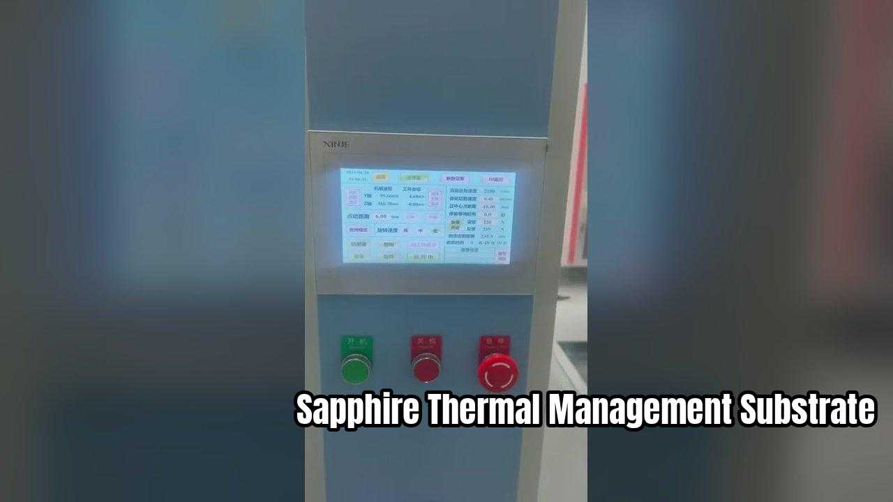 Substrato de safira de alta condutividade térmica para dissipação de calor de semicondutores