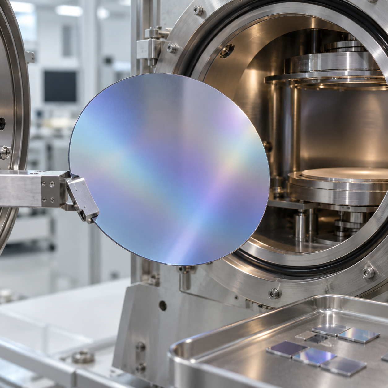 Últimos blogs da empresa sobre AlScN-on-Silicon Wafers for RF Filters and Ferroelectric Memory: Scandium Content, Film Stress, Crystal Polarity and Waf