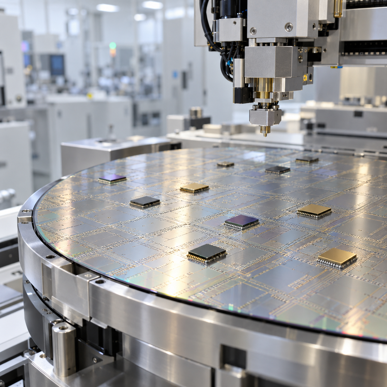 Últimos blogs da empresa sobre III-V Chiplet Integration on 300mm RF Silicon Interposers: InP, GaAs and GaN Die Bonding, Surface Flatness and Thermal M