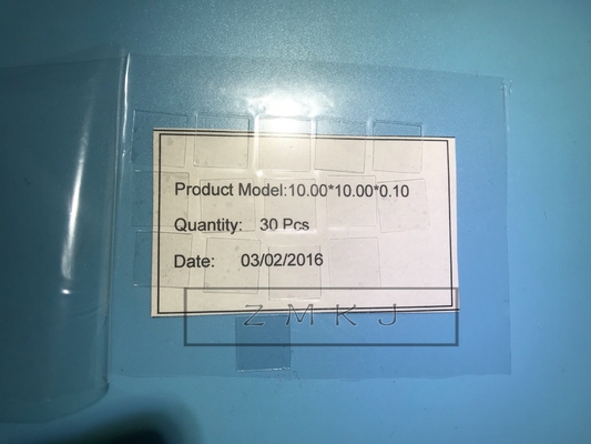 comprar Bolacha quadrada da safira/cristal 10x10mm 5x5mm de safira para a lente ótica Fabricação em linha