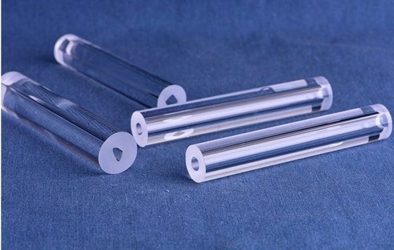 comprar Material de cristal fundido ótico do tubo SiO2 de quartzo do silicone com forma personalizada do furo Fabricação em linha