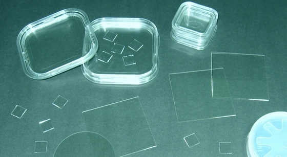 comprar Lente do único cristal da espessura Al2O3 da bolacha 0.5mm da safira do quadrado 10 X10 milímetro Fabricação em linha