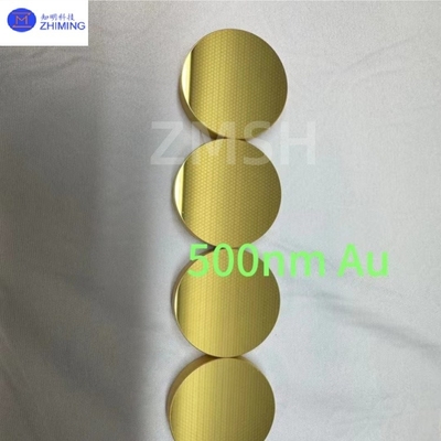 comprar Wafers de Silício Revestidos em Ouro 2 polegadas 4 polegadas 6 polegadas 8 polegadas Materiais de Revestimento Metálico Au Fabricação em linha