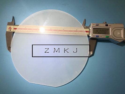 comprar Wafer de safira de 6' de diâmetro 150 mm ± 0,1 mm Espessura 1000um C-Plano Fabricação em linha