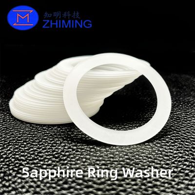 comprar Custom Sapphire Ring Washer – Wear-Resistant, Insulating Single-Crystal Al₂O₃ Component Fabricação em linha