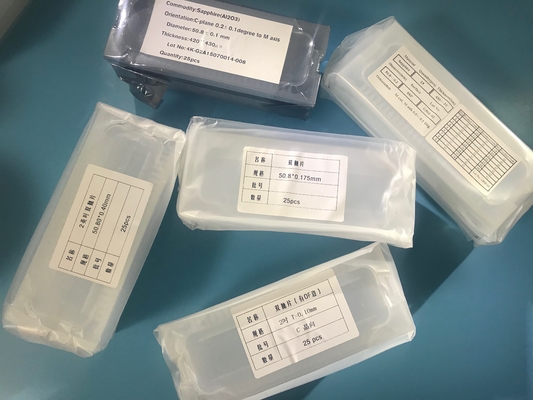 comprar bolacha lustrada do dobro da safira 2inch da espessura 0.1mm 0.2mm lado ultrathin Fabricação em linha