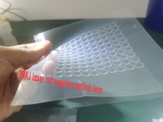 comprar óxido de alumínio Sapphire Glass Window sintética da espessura Al2O3 de 0.16mm Fabricação em linha