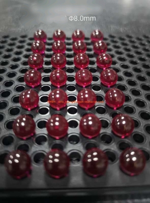 comprar Lente da CZ do silicone de Ruby White Sapphire Ball Lens K9 para a válvula líquida Fabricação em linha