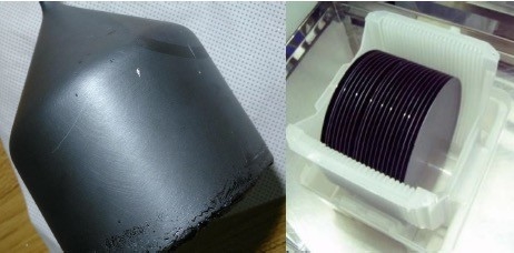 comprar tipo carcaças do método N de 6inch VGF do GaAs 2 graus fora das bolachas de 675um SSP Fabricação em linha