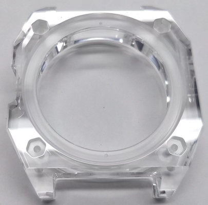 Kit de relógio de cristal único de safira transparente para movimento personalizado