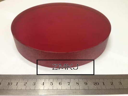Cristais Titanium vermelhos do laser da safira da forma feita sob encomenda sintética Wearable do rubi